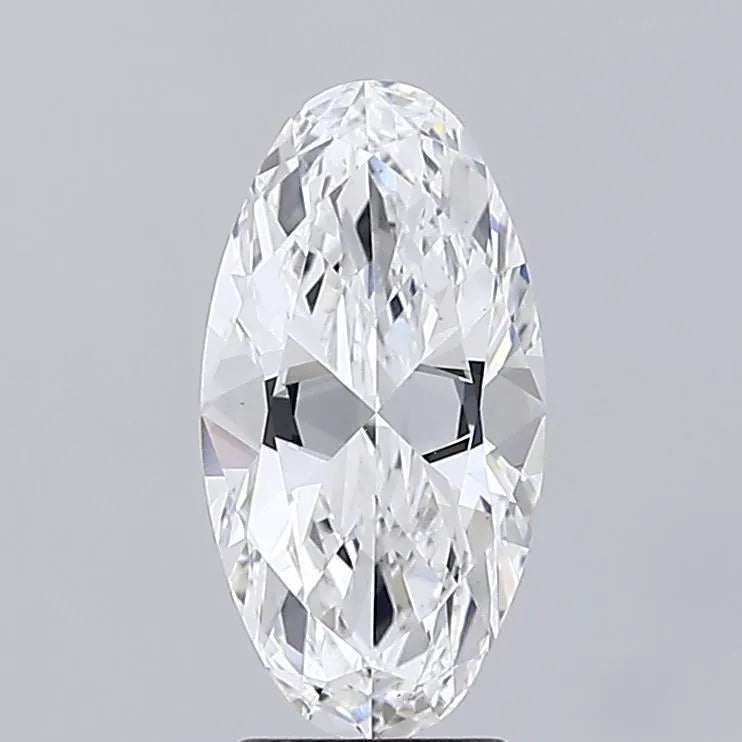 3.07ct Oval Lab Grown Diamond (Colour D, Clarity VVS2, IGI Certified)