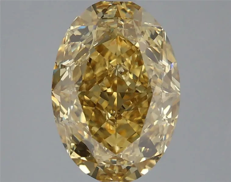3.07ct Oval Lab Grown Diamond (Colour Fancy Intense Yellow, Clarity VVS2, IGI Certified)
