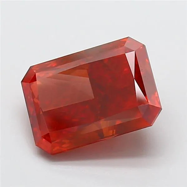 3.07ct Radiant Lab Grown Diamond (Colour Fancy Vivid Red, Clarity VVS2, IGI Certified)