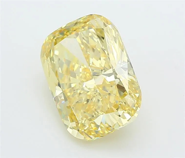 3.08ct Cushion modified Lab Grown Diamond (Colour Fancy Intense Yellow, Clarity VVS2, IGI Certified)