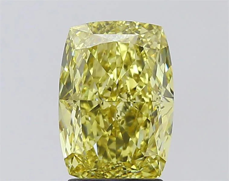 3.08ct Cushion modified Lab Grown Diamond (Colour Fancy Yellow, Clarity VS1, IGI Certified)