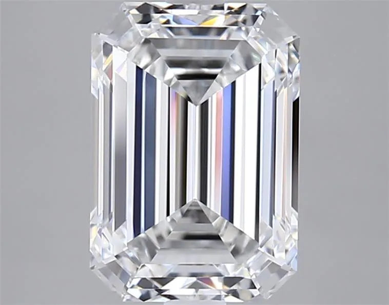 3.08ct Emerald Lab Grown Diamond (Colour D, Clarity VVS1, IGI Certified)