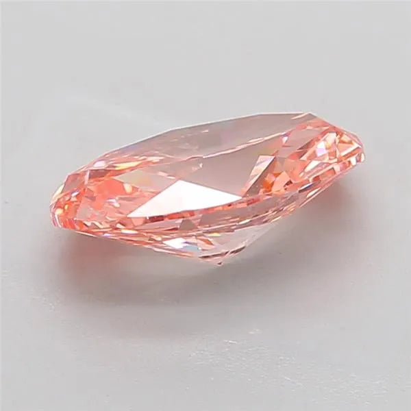 3.08ct Oval Lab Grown Diamond (Colour Fancy Vivid Pink, Clarity VVS2, IGI Certified)