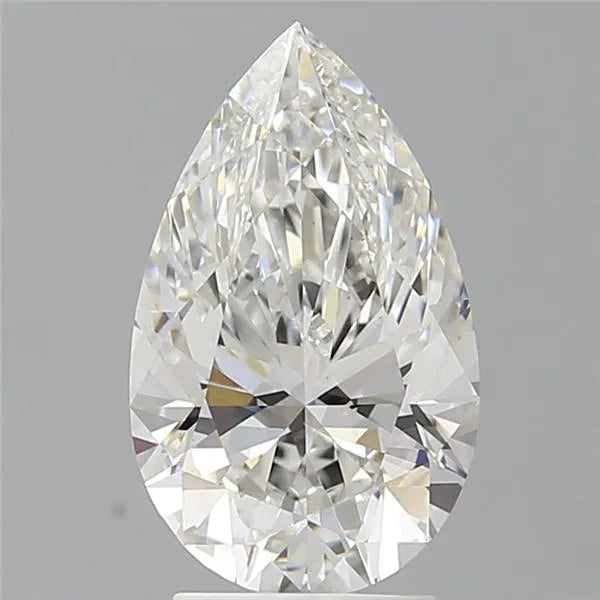3.08ct Pear Lab Grown Diamond (Colour F, Clarity VVS2, IGI Certified)