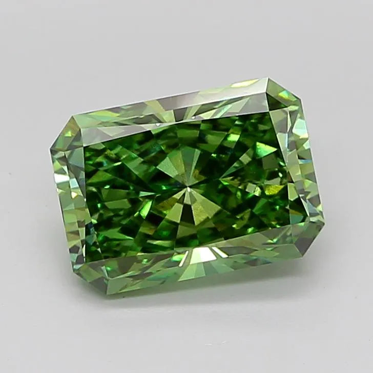 3.08ct Radiant Lab Grown Diamond (Colour Fancy Vivid Green, Clarity VS1, IGI Certified)