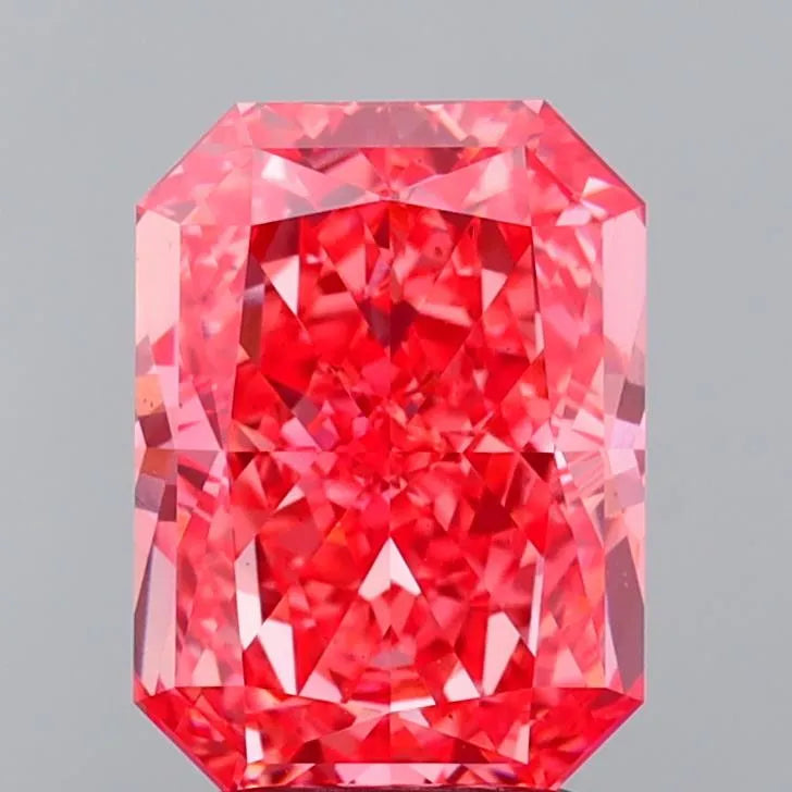 3.08ct Radiant Lab Grown Diamond (Colour Fancy Vivid Pink, Clarity VS1, IGI Certified)