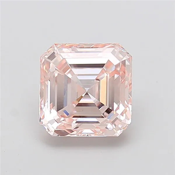 3.09ct Asscher Lab Grown Diamond (Colour Fancy Pink, Clarity VVS2, IGI Certified)