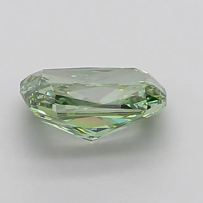 3.09ct Cushion modified Lab Grown Diamond (Colour Fancy Vivid Green, Clarity VS1, IGI Certified)