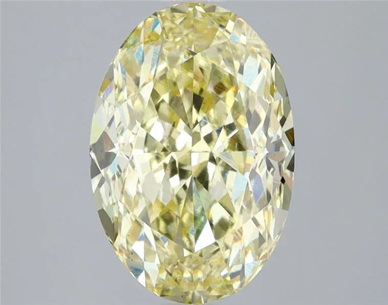 3.09ct Oval Lab Grown Diamond (Colour Fancy Intense Yellow, Clarity VS1, IGI Certified)
