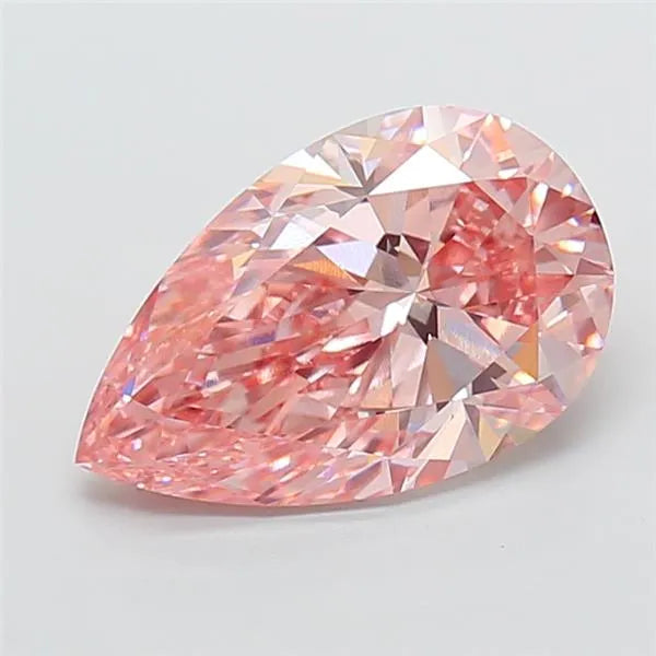 3.09ct Pear Lab Grown Diamond (Colour Fancy Vivid Pink, Clarity VS1, IGI Certified)