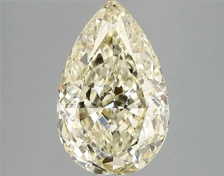 3.09ct Pear Lab Grown Diamond (Colour Fancy Yellow, Clarity VVS2, IGI Certified)