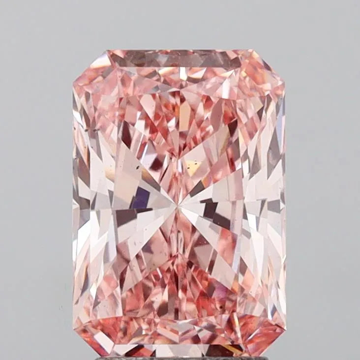 3.09ct Radiant Lab Grown Diamond (Colour Fancy Intense Pink, Clarity VS2, IGI Certified)