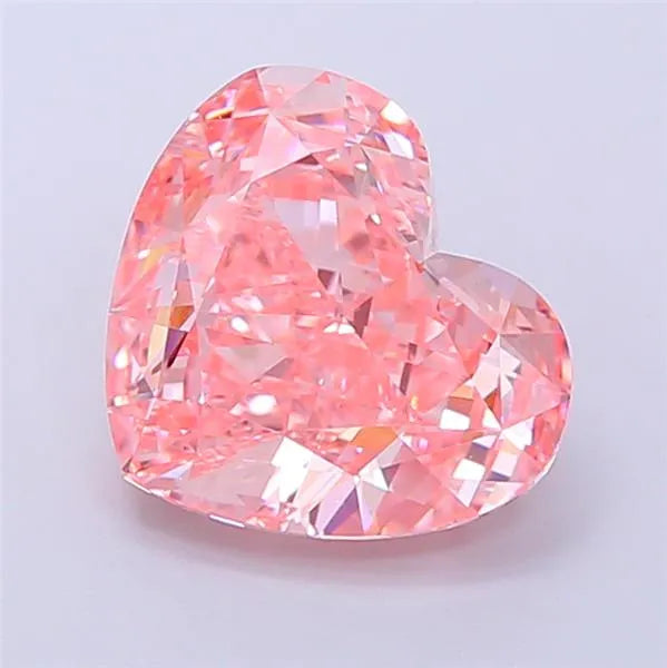 3.10ct Heart Lab Grown Diamond (Colour Fancy Vivid Pink, Clarity VS1, IGI Certified)