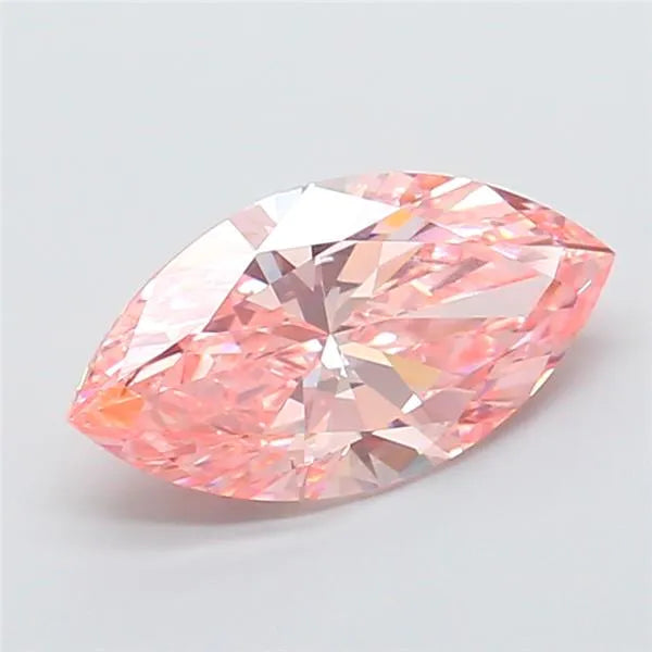 3.10ct Marquise Lab Grown Diamond (Colour Fancy Vivid Pink, Clarity VVS2, IGI Certified)