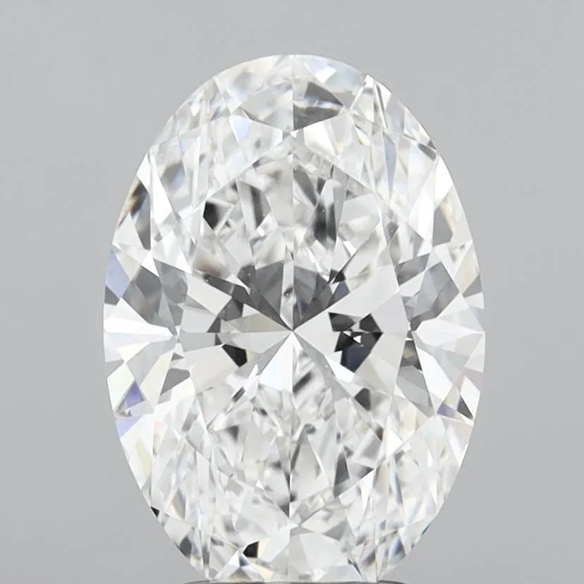 3.10ct Oval Lab Grown Diamond (Colour D, Clarity VVS2, IGI Certified)