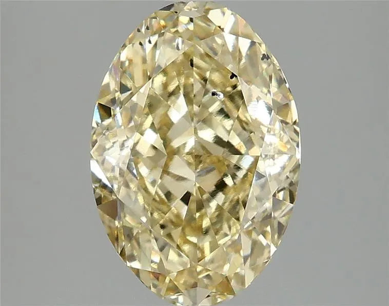 3.10ct Oval Lab Grown Diamond (Colour Fancy Intense Yellow, Clarity SI1, IGI Certified)