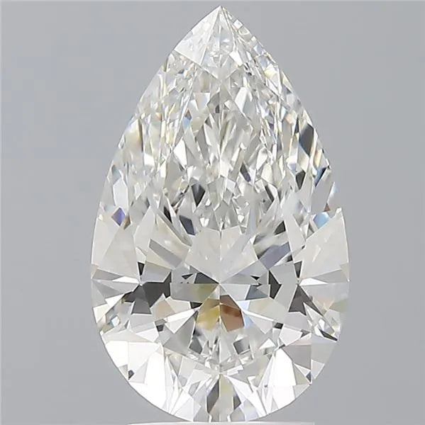 3.10ct Pear Lab Grown Diamond (Colour F, Clarity VVS2, IGI Certified)