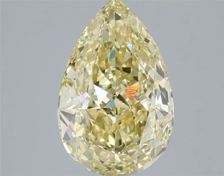 3.10ct Pear Lab Grown Diamond (Colour Fancy Intense Yellow, Clarity VVS2, IGI Certified)