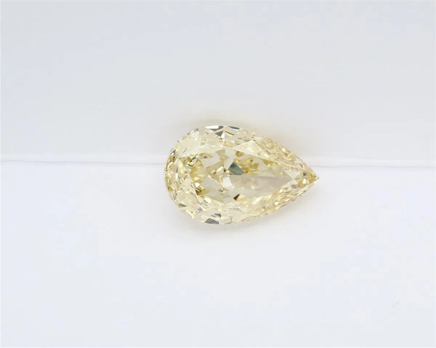 3.10ct Pear Lab Grown Diamond (Colour Fancy Intense Yellow, Clarity VVS2, IGI Certified)