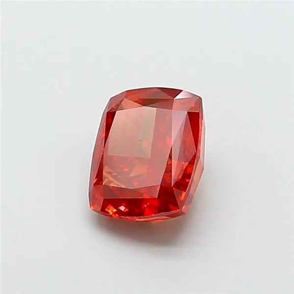 3.11ct Cushion modified Lab Grown Diamond (Colour Fancy Vivid Red, Clarity VS2, IGI Certified)