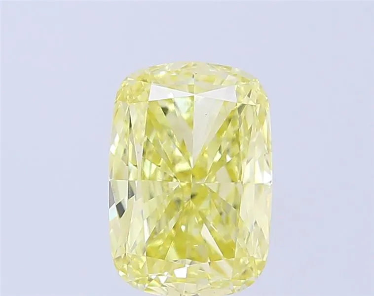 3.11ct Cushion modified Lab Grown Diamond (Colour Fancy Yellow, Clarity VS1, IGI Certified)