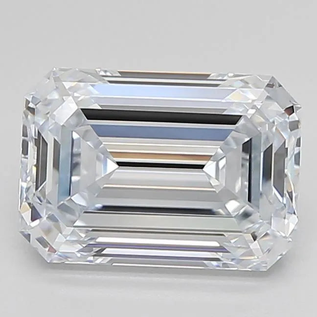 3.11ct Emerald Lab Grown Diamond (Colour G, Clarity IF, Cut EX, IGI Certified)