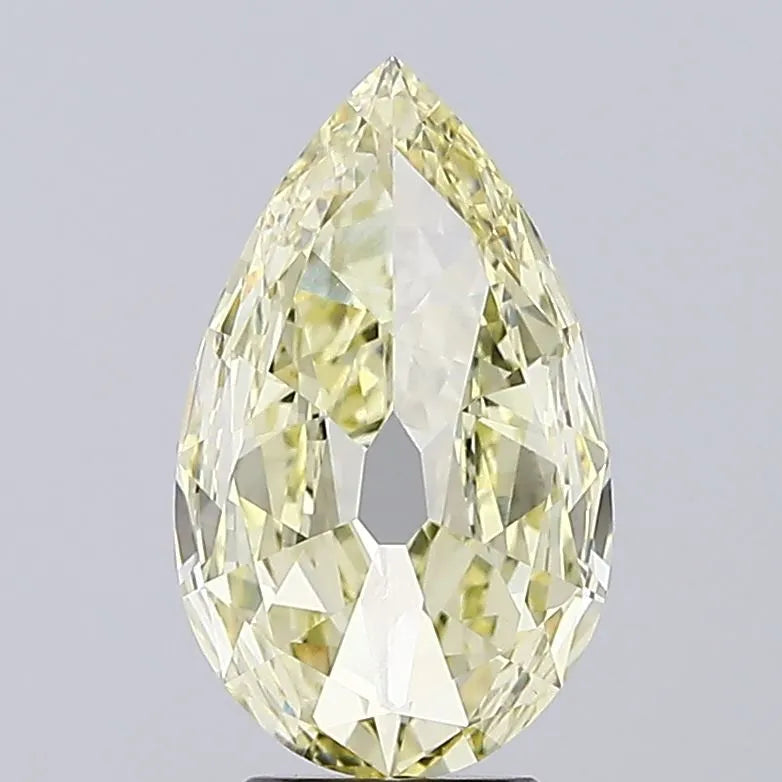 3.11ct European cut Lab Grown Diamond (Colour Fancy Light Yellow, Clarity VVS2, IGI Certified)