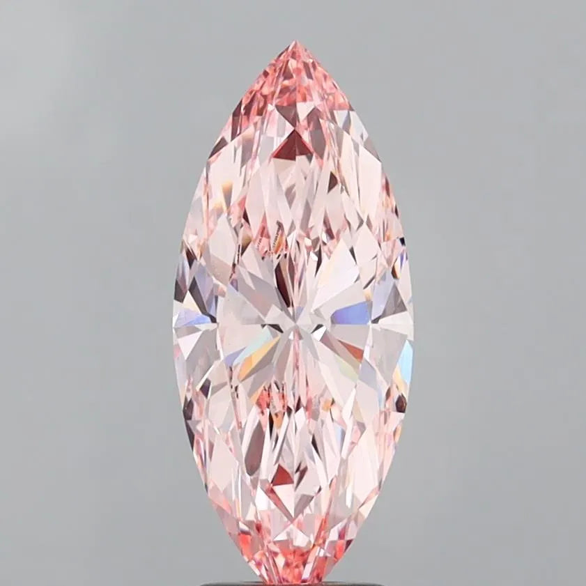 3.12ct Marquise Lab Grown Diamond (Colour Fancy Intense Pink, Clarity VVS2, IGI Certified)