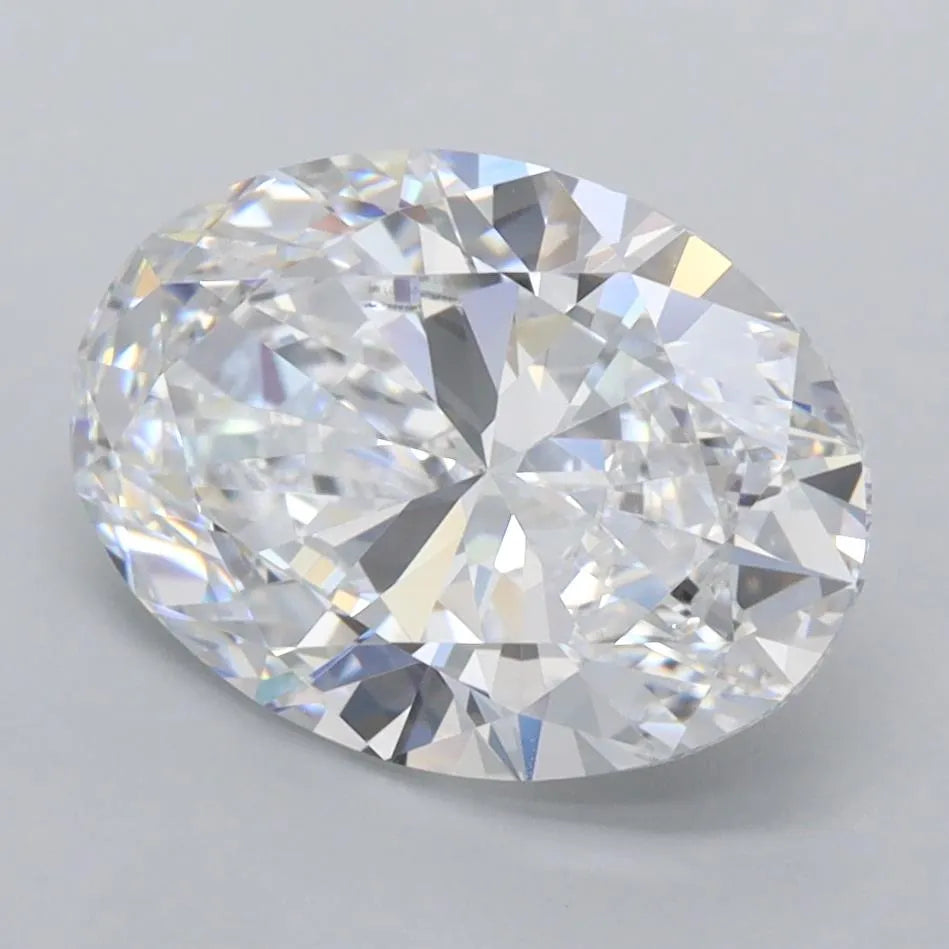 3.12ct Oval Lab Grown Diamond (Colour D, Clarity FL, IGI Certified)