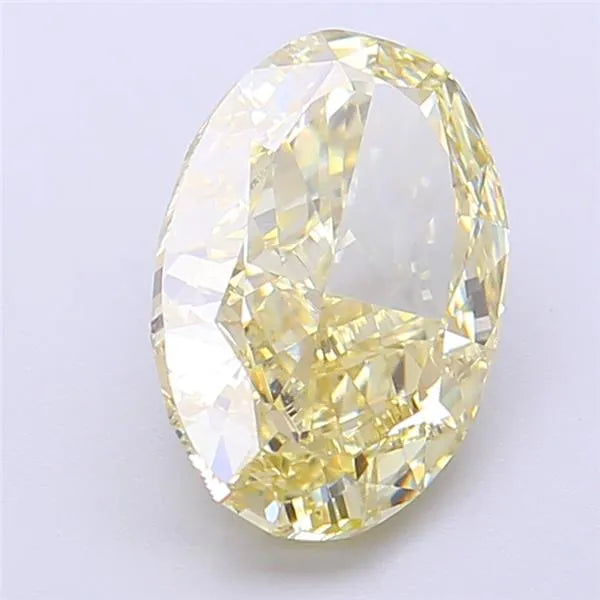 3.12ct Oval Lab Grown Diamond (Colour Fancy Light Yellow, Clarity VS1, IGI Certified)