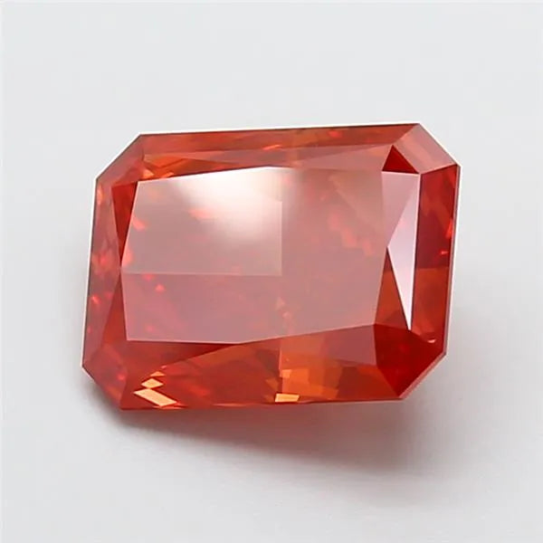 3.13ct Radiant Lab Grown Diamond (Colour Fancy Vivid Red, Clarity VVS2, IGI Certified)