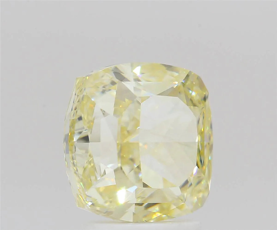 3.14ct Cushion brilliant Natural Diamond (Colour Fancy Yellow, Clarity VVS2, GIA Certified)