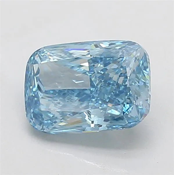 3.14ct Cushion modified Lab Grown Diamond (Colour Fancy Vivid Blue, Clarity VS1, IGI Certified)