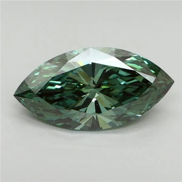 3.15ct Marquise Lab Grown Diamond (Colour Fancy Vivid Green, Clarity VS1, IGI Certified)