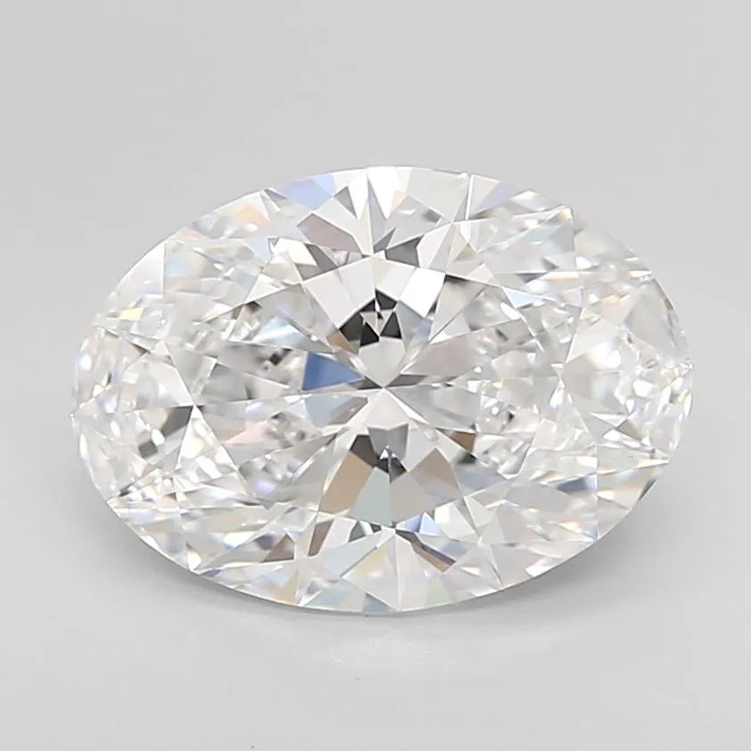 3.15ct Oval Lab Grown Diamond (Colour D, Clarity IF, Cut EX, IGI Certified)