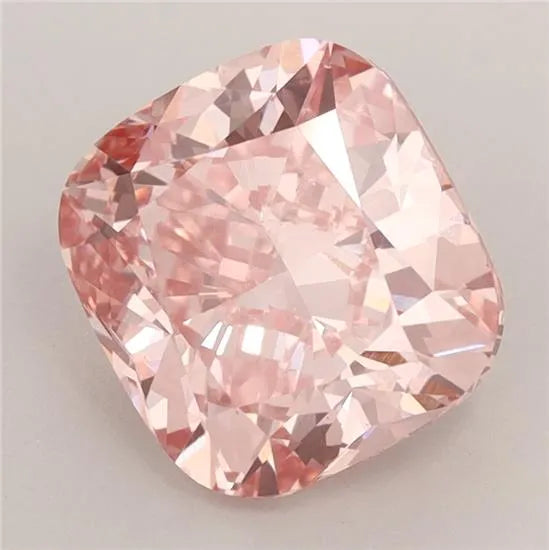 3.16ct Cushion brilliant Lab Grown Diamond (Colour Fancy Vivid Pink, Clarity VS2, IGI Certified)
