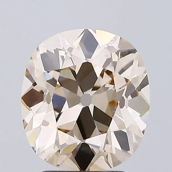 3.18ct Cushion brilliant Lab Grown Diamond (Colour Very Light Brown, Clarity VS1, IGI Certified)