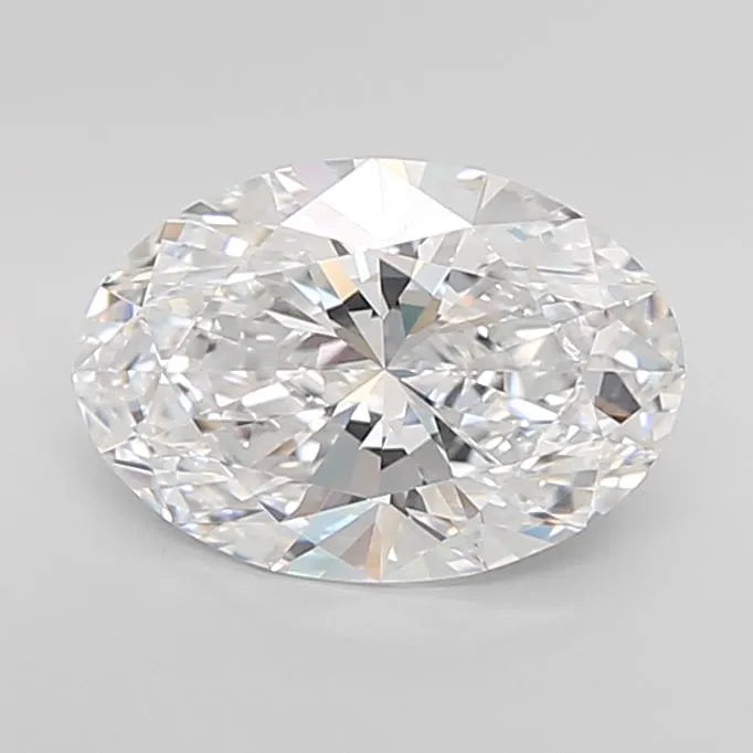 3.18ct Oval Lab Grown Diamond (Colour D, Clarity IF, Cut EX, IGI Certified)