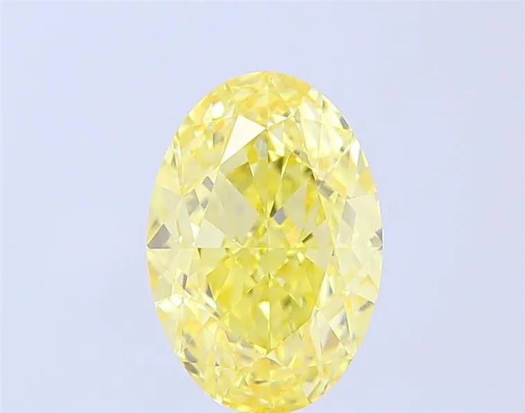 3.19ct Oval Lab Grown Diamond (Colour Fancy Intense Yellow, Clarity VVS2, IGI Certified)