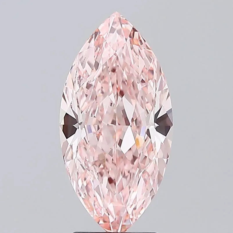 3.21ct Marquise Lab Grown Diamond (Colour Fancy Intense Pink, Clarity VS1, IGI Certified)