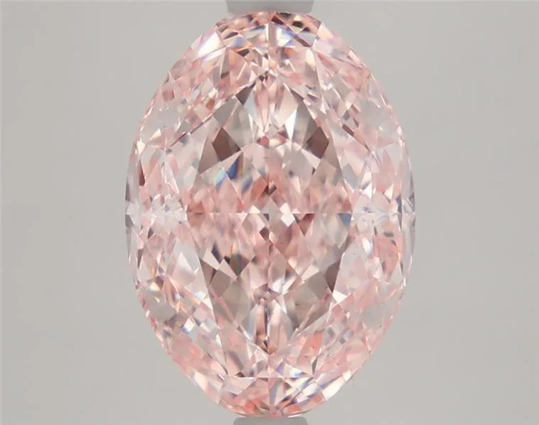 3.21ct Oval Lab Grown Diamond (Colour Fancy Intense Pink, Clarity VS1, IGI Certified)
