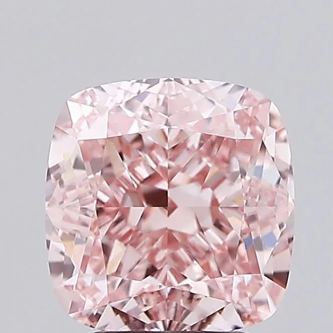 3.24ct Cushion modified Lab Grown Diamond (Colour Fancy Intense Pink, Clarity VVS2, IGI Certified)