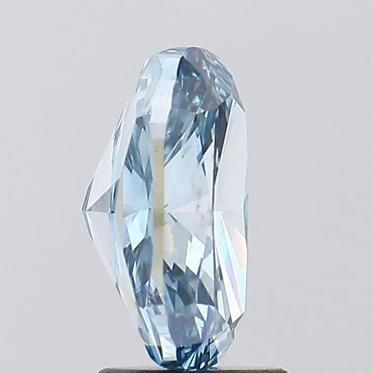 3.25ct Cushion brilliant Lab Grown Diamond (Colour Fancy Vivid Blue, Clarity SI1, IGI Certified)