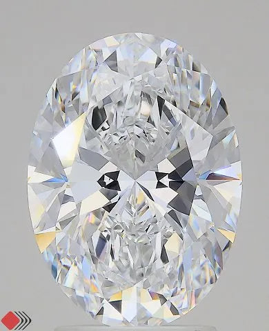 3.25ct Oval Lab Grown Diamond (Colour D, Clarity IF, IGI Certified)