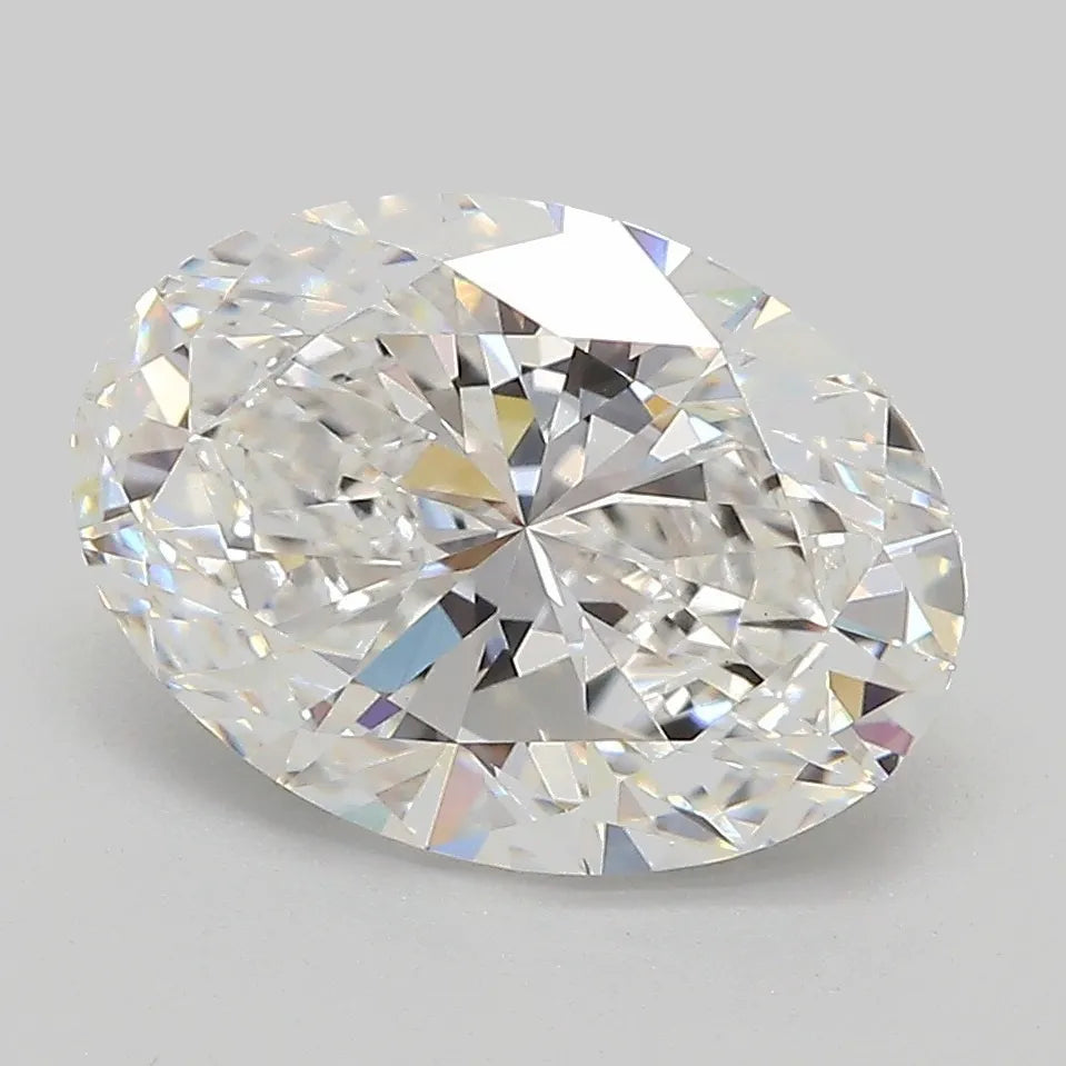 3.25ct Oval Lab Grown Diamond (Colour E, Clarity VVS2, IGI Certified)