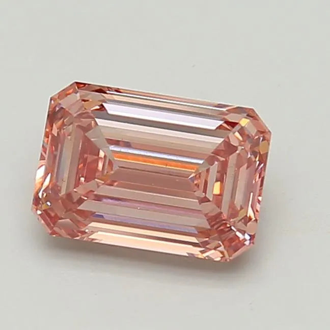 3.26ct Emerald Lab Grown Diamond (Colour Fancy Brown, Clarity SI1, IGI Certified)