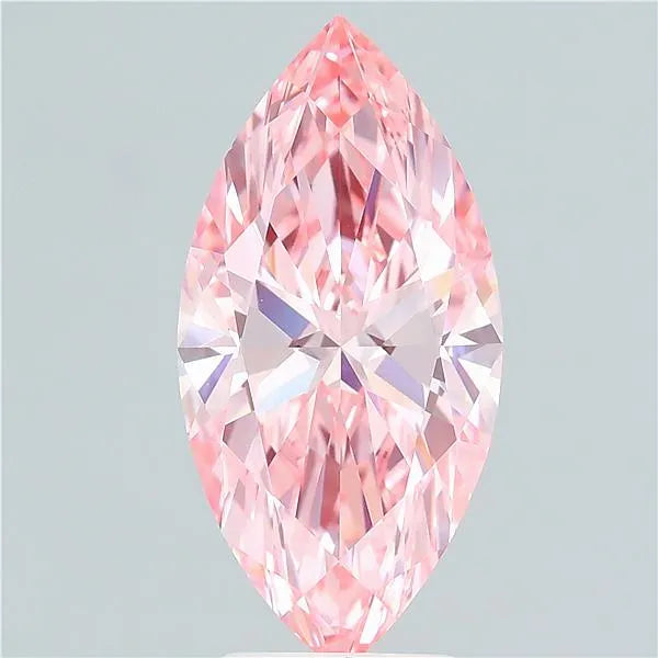 3.27ct Marquise Lab Grown Diamond (Colour Fancy Vivid Pink, Clarity VVS2, IGI Certified)