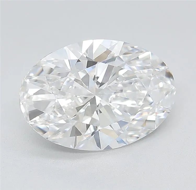 3.27ct Oval Lab Grown Diamond (Colour D, Clarity IF, Cut EX, IGI Certified)