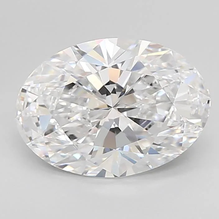 3.28ct Oval Lab Grown Diamond (Colour D, Clarity IF, Cut EX, IGI Certified)