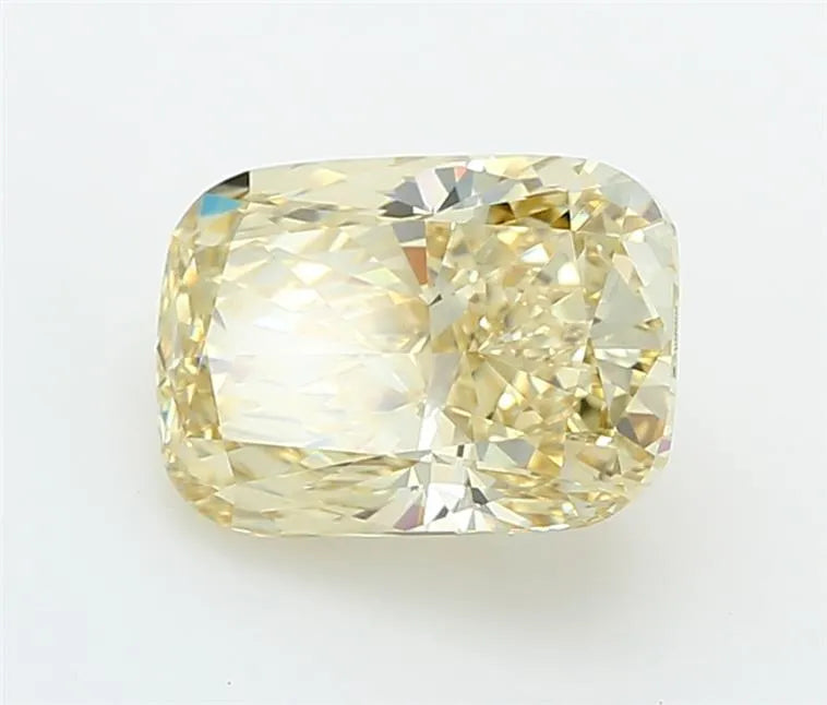 3.29ct Cushion modified Lab Grown Diamond (Colour Fancy Intense Yellow, Clarity VVS2, IGI Certified)